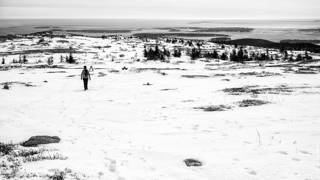 Descending Sargent Mountain toward the South