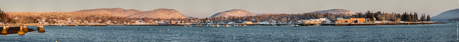 Southwest Harbor Maine Panorama