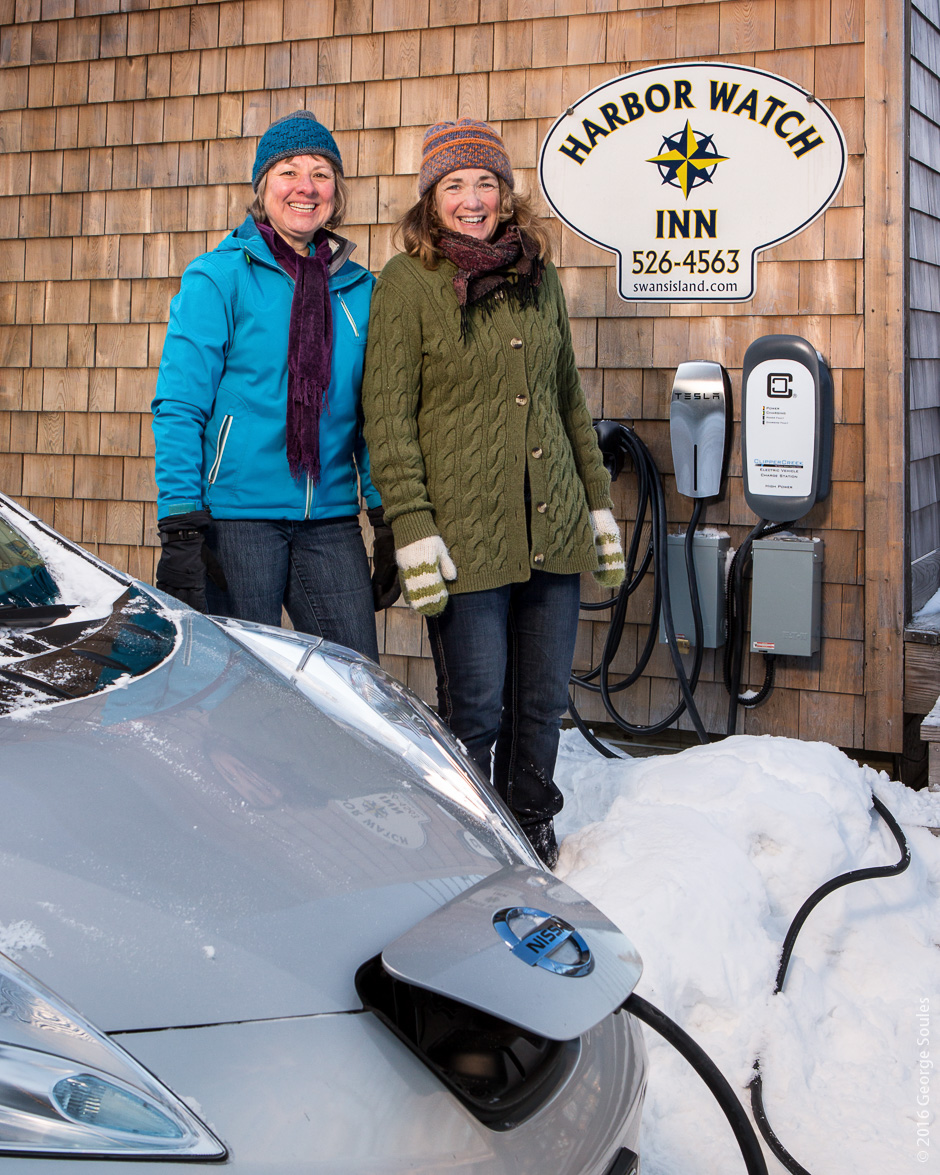 Soules Photography » Tesla Charging Station on Swans Island