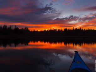 Sunset at Seal Cove Pond