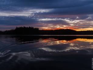 Sunset at Seal Cove Pond